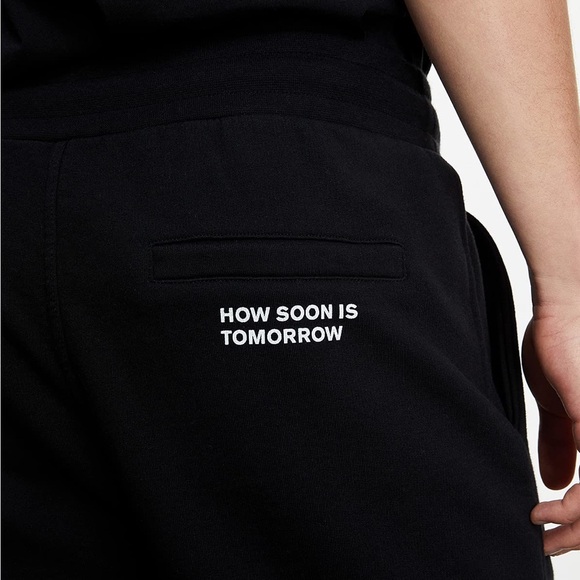 NWT! THE KOOPLES Men's Black Cotton Joggers with Contrasting Logo - Picture 6 of 10